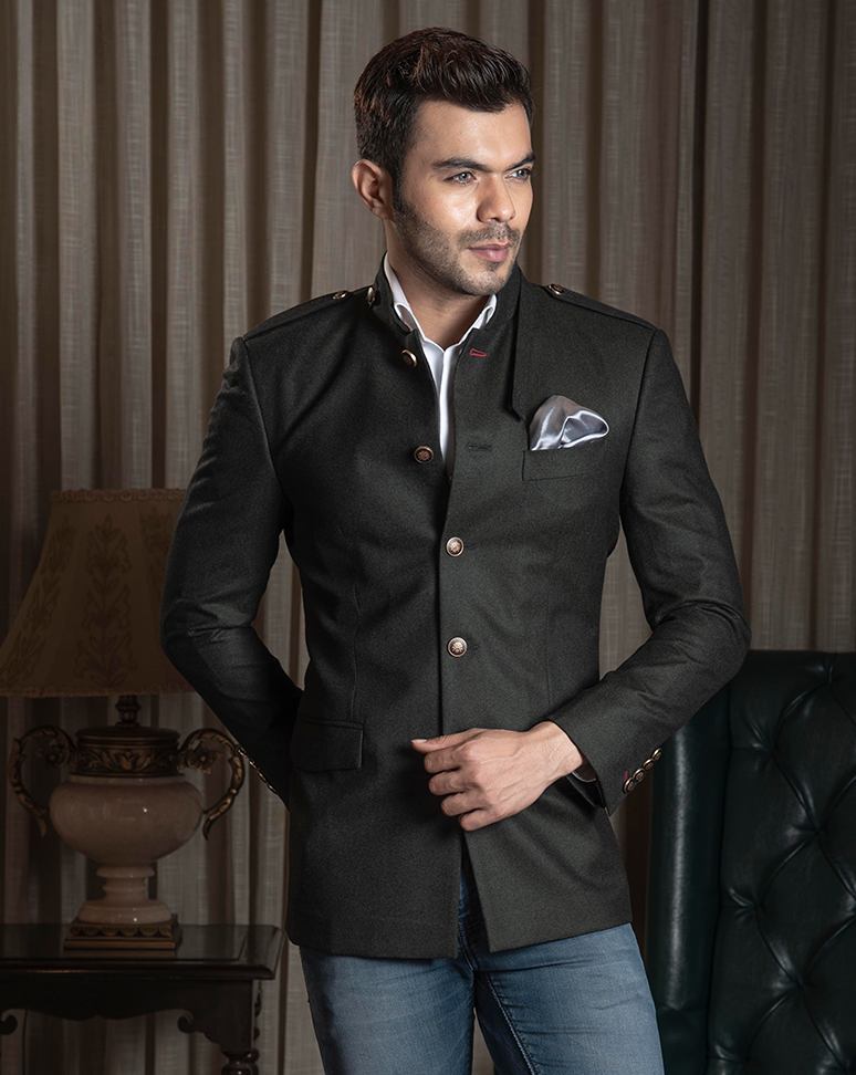 Buy Black Bandhgala Suit With Pants for men Online from Indian Designers  2024